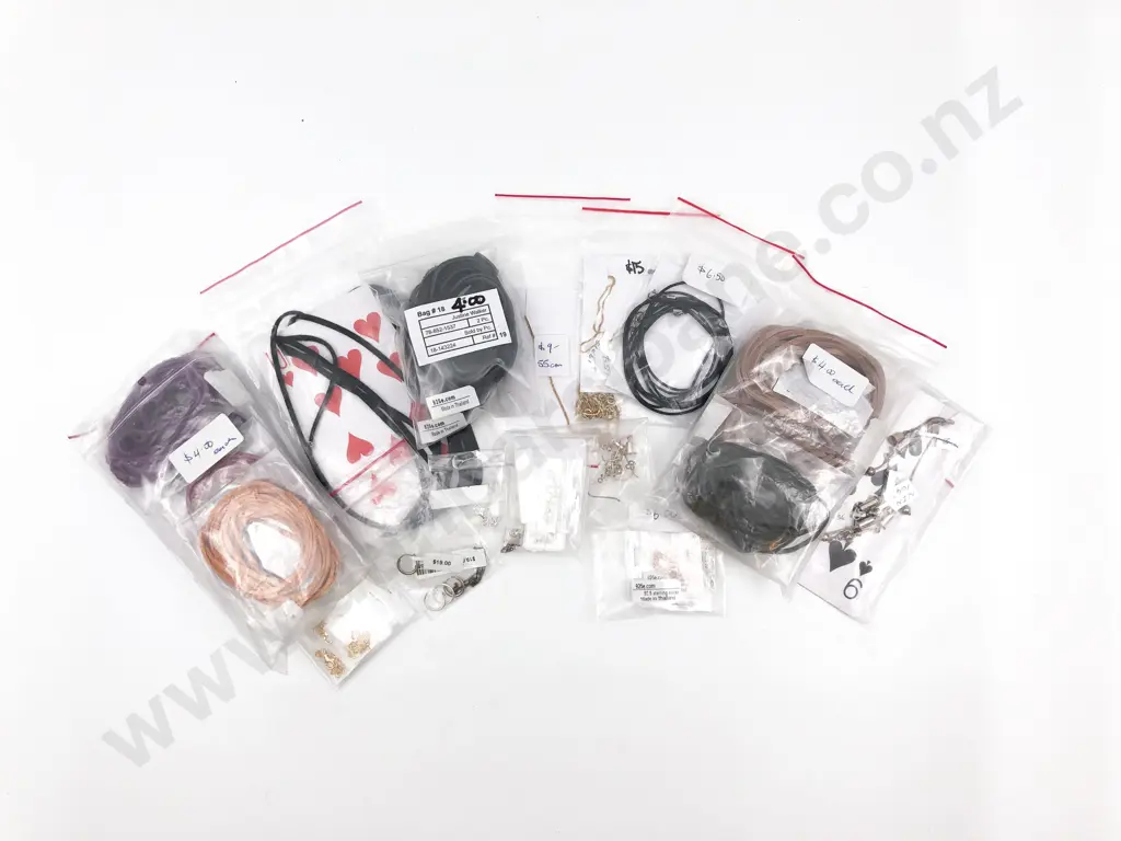 Small Assortment Jewellery Findings and leather chain Image 1++