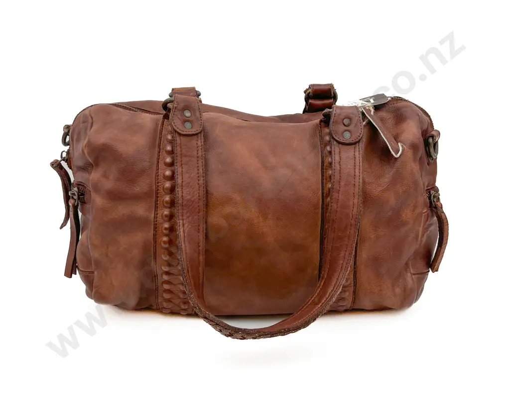 Made in Italy Brown Leather Tote Bag Image 1++
