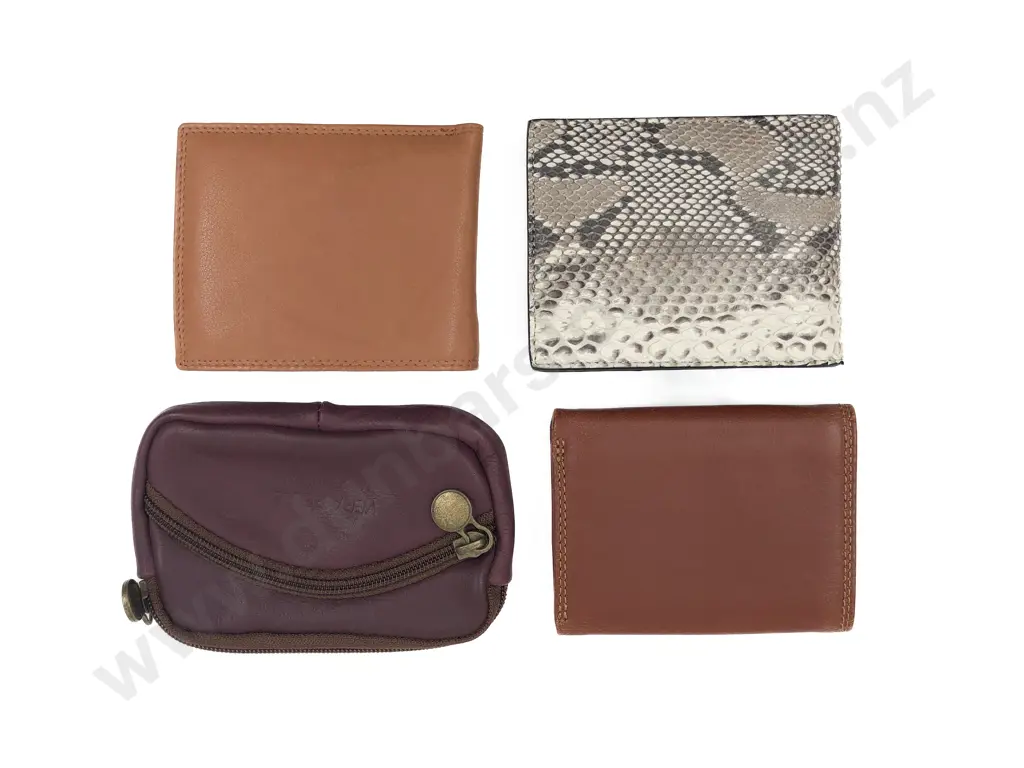 Three Leather Wallets and Purse Image 1++