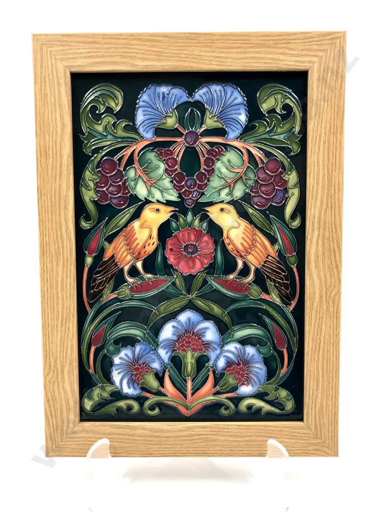 Framed Moorcroft Tile Image 1++