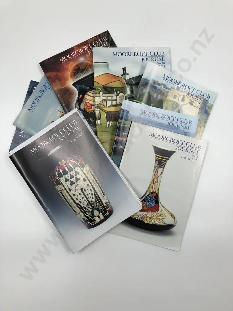 Box of Moorcroft Collector's Club Newsletters 1988-2019 Image 1++