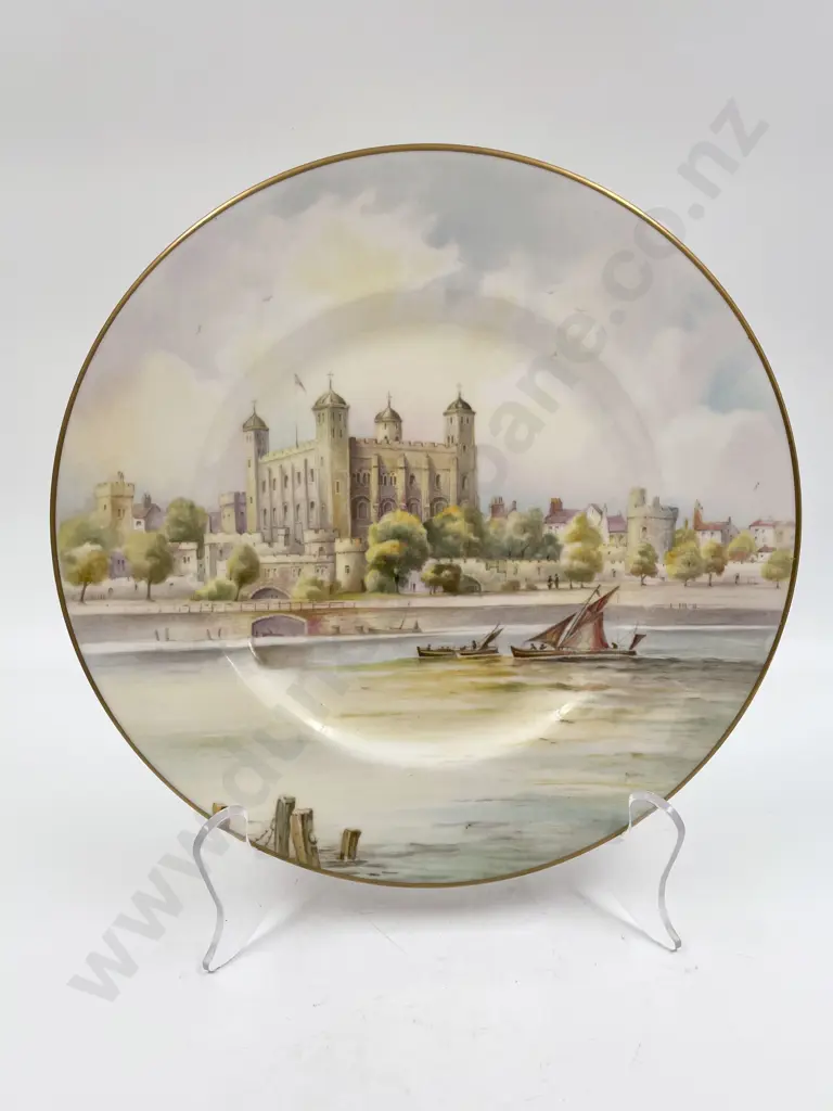 Three Assorted Decorative Bone China Plates Image 1++