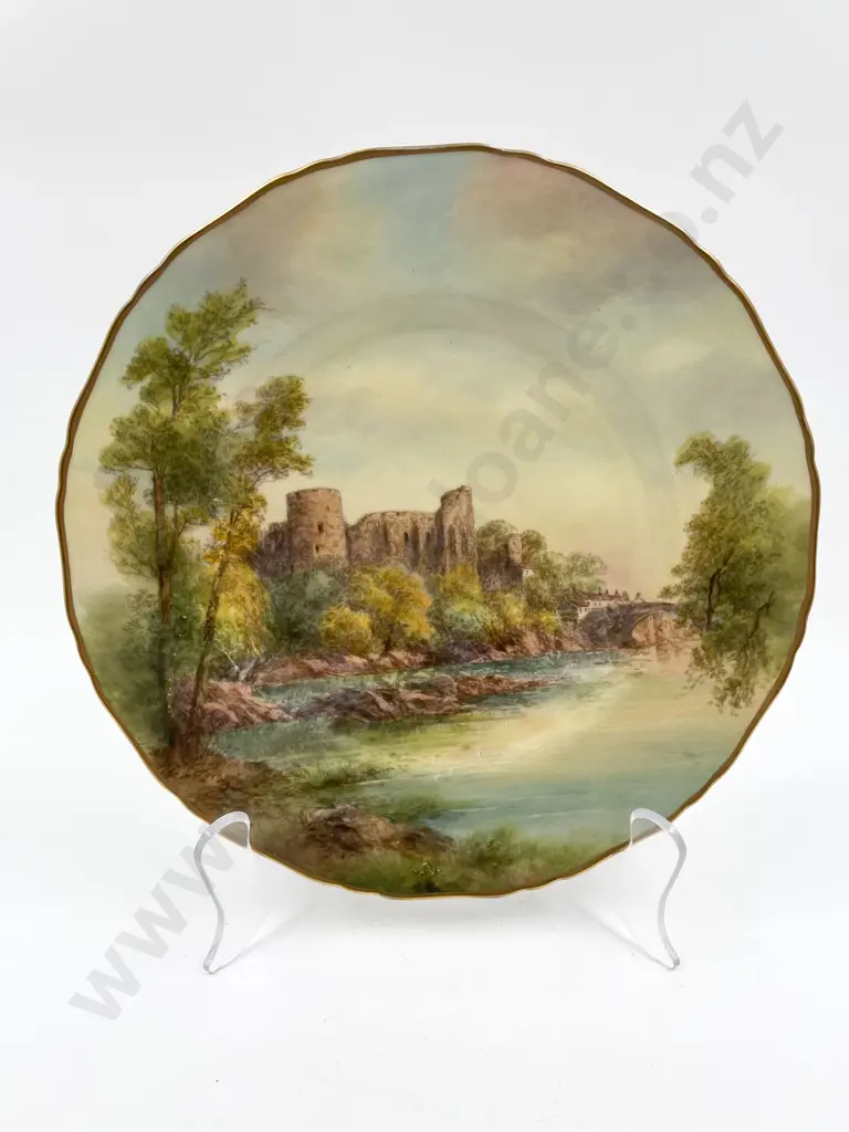 Two Royal Worcester Scenic Plates Image 1++