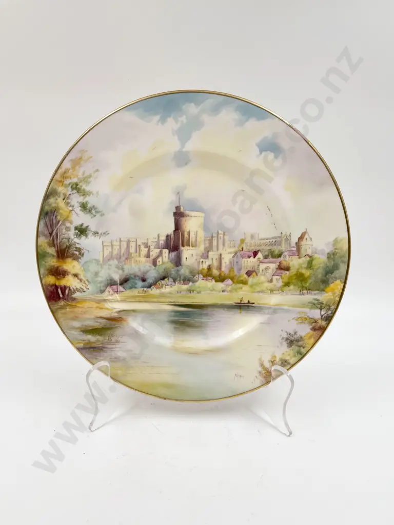 Two Royal Worcester Scenic Plates Image 1++
