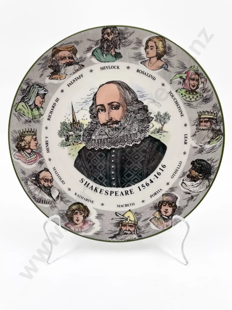 Three RD Head Rack Plates of Literary Figures Image 1++
