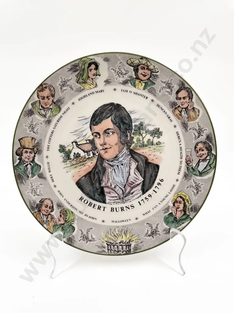 Three RD Head Rack Plates of Literary Figures Image 1++