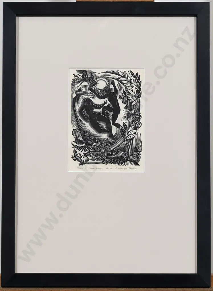 E. Mervyn Taylor (1906 - 1964) - Tāne & Hineahuone (Tāne the Creator) Image 1++