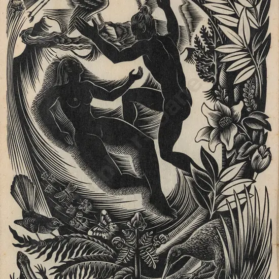E. Mervyn Taylor (1906 - 1964) - Tāne & Hineahuone (Tāne the Creator)