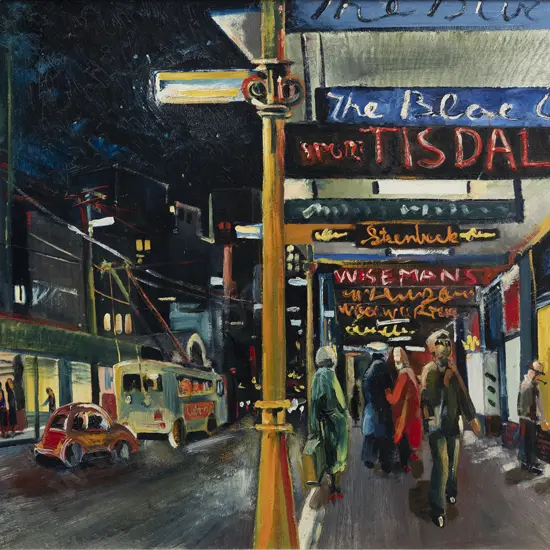 Michael Smither (b 1939) - Queen Street 1959