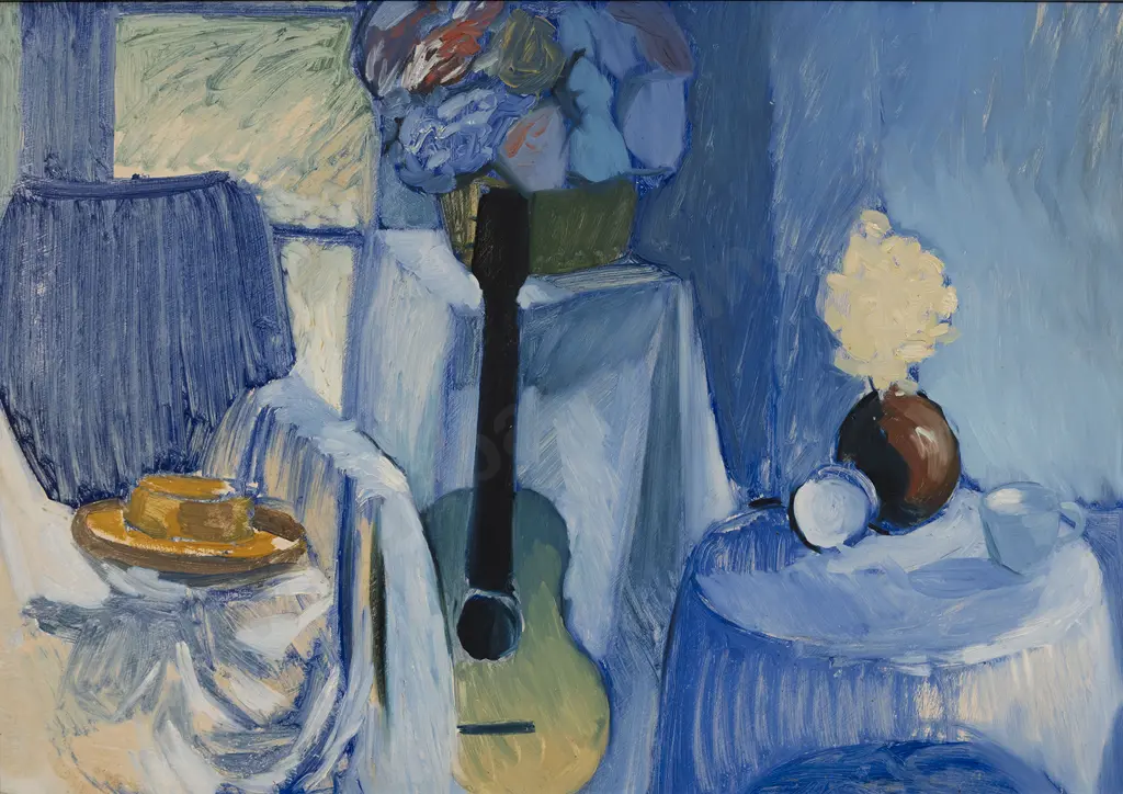 Michael Smither (b. 1939) - Still Life with Guitar Image 1++