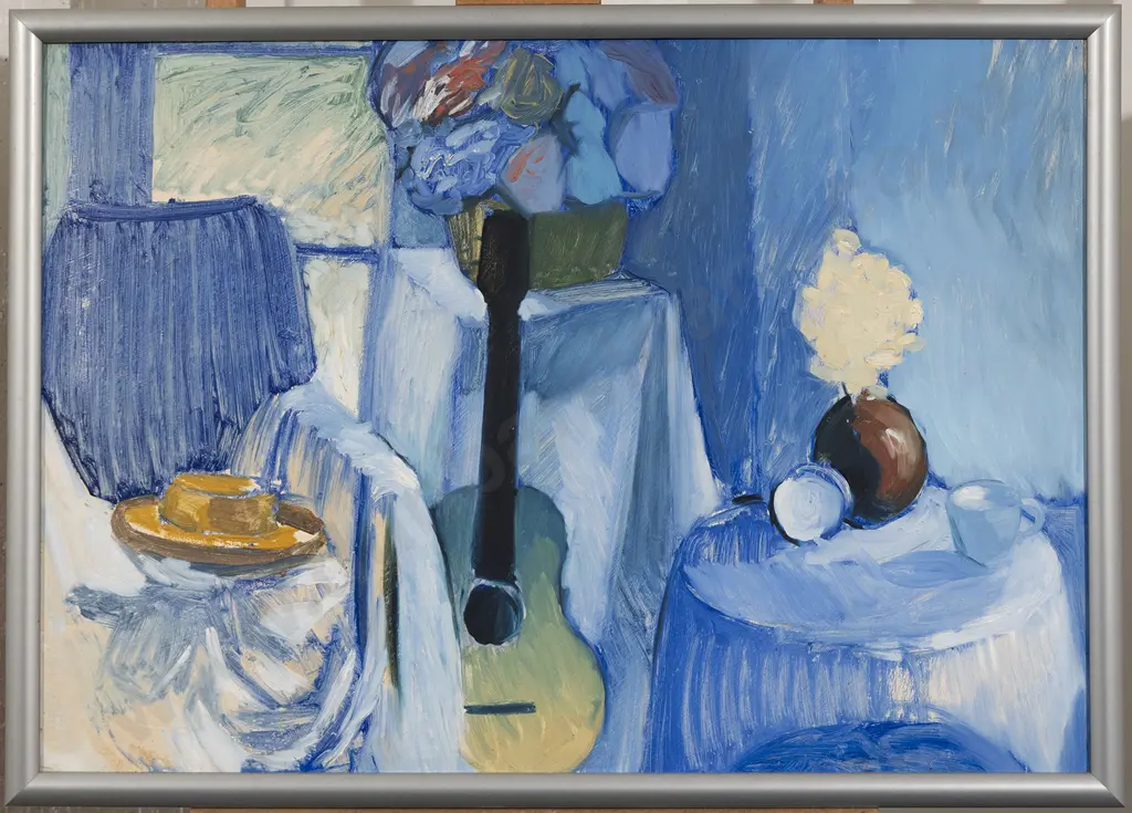 Michael Smither (b. 1939) - Still Life with Guitar Image 1++