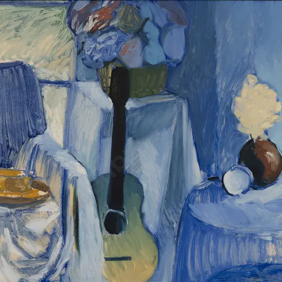 Michael Smither (b. 1939) - Still Life with Guitar