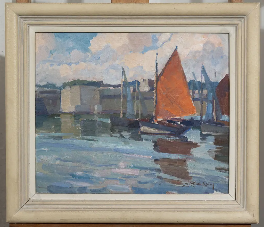 Sydney Lough Thompson (1877-1973) - The Red Sail Image 1++