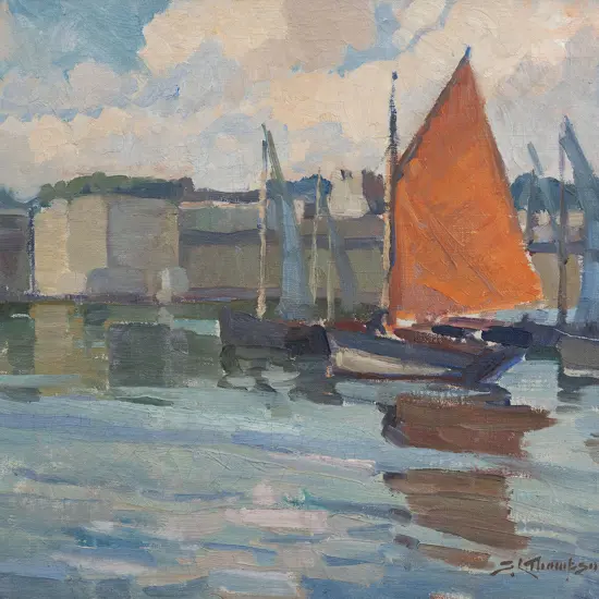 Sydney Lough Thompson (1877-1973) - The Red Sail