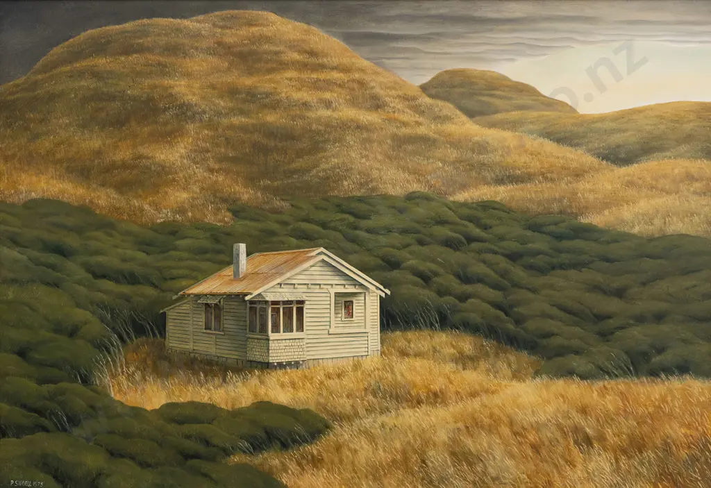 Peter Siddell (1935-2011) - House and Hills Image 1++