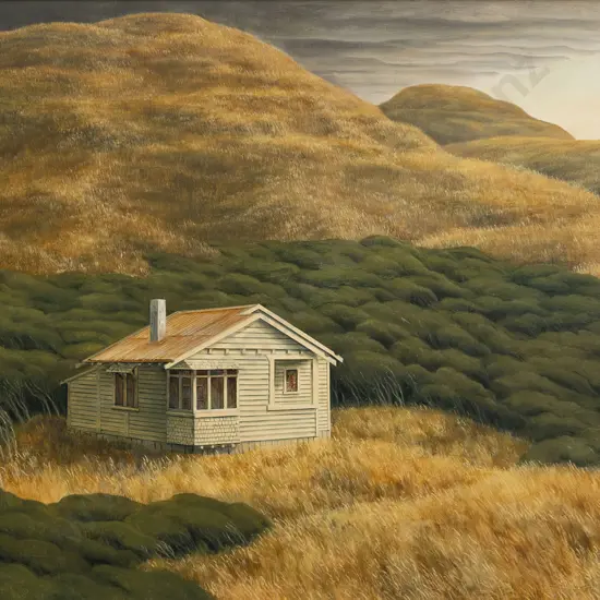 Peter Siddell (1935-2011) - House and Hills