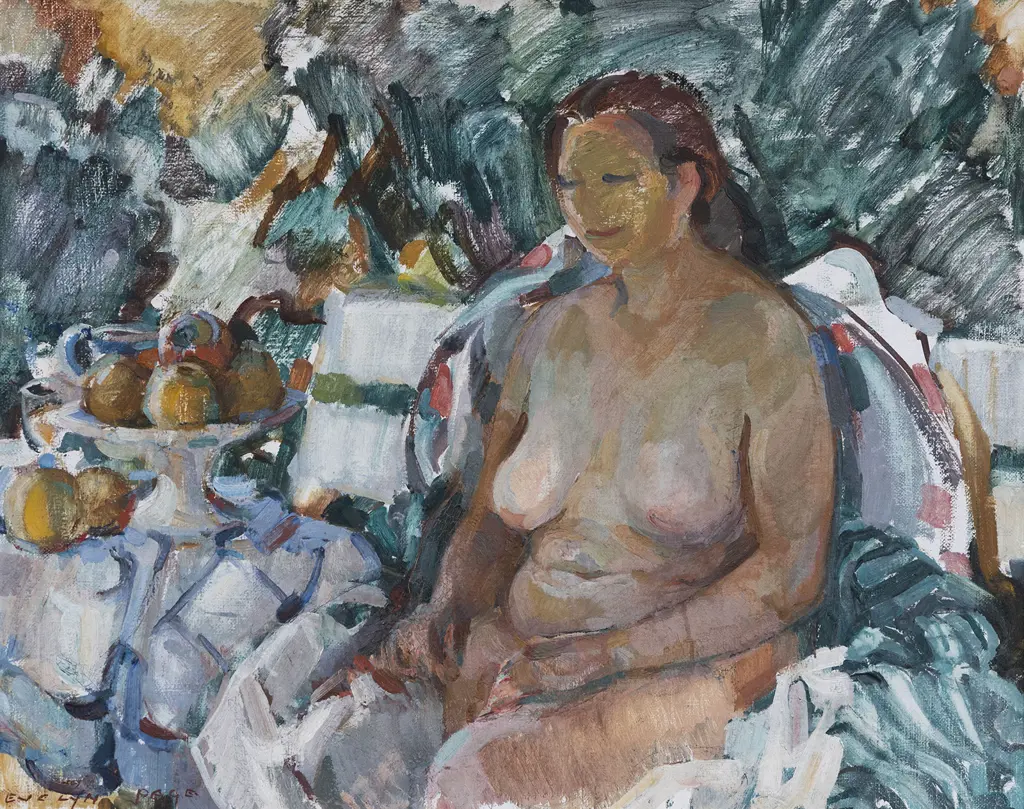 Evelyn Page (1899- 1993) - Seated Nude Image 1++