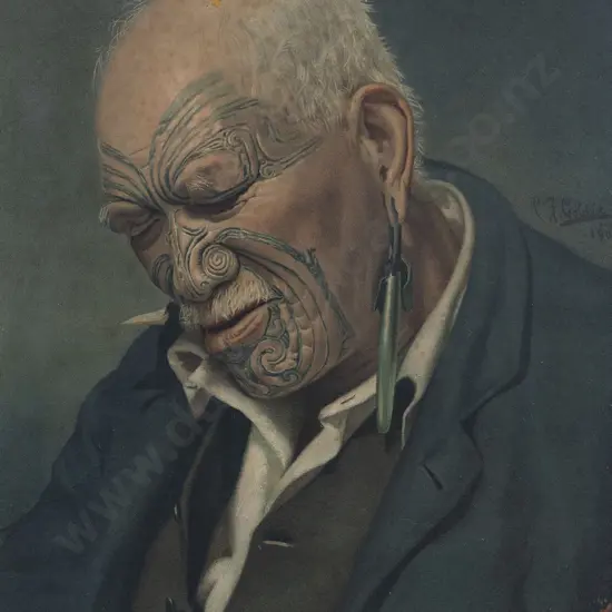 Charles Frederick Goldie (1870-1947) - Wiremu Patara Te Tuhi (1823-1910)