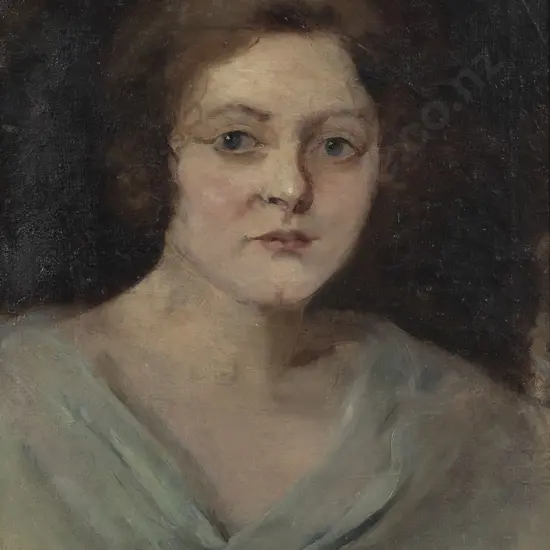 Grace Joel (1865-1924) - Portrait of a Young Woman (Niece of Dora Meeson)