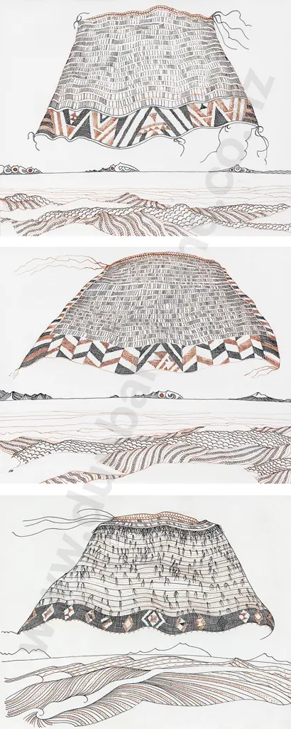 John Bevan Ford (1930-2005) - Te Hono Ki Ranana (set of three numbered 18 Image 1++
