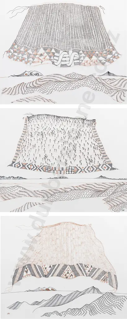 John Bevan Ford (1930-2005) - Te Hono Ki Ranana (set of three numbered 8 Image 1++
