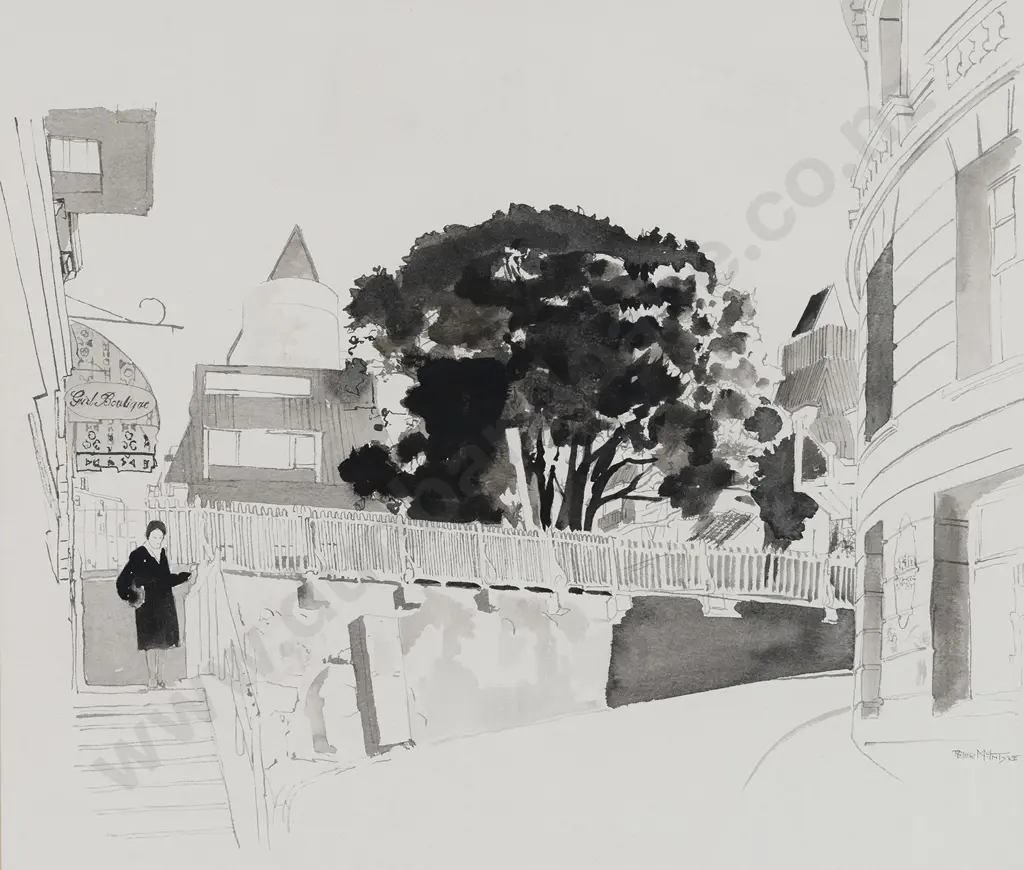 Peter McIntyre (1910 - 1995) - Woodward Street Image 1++