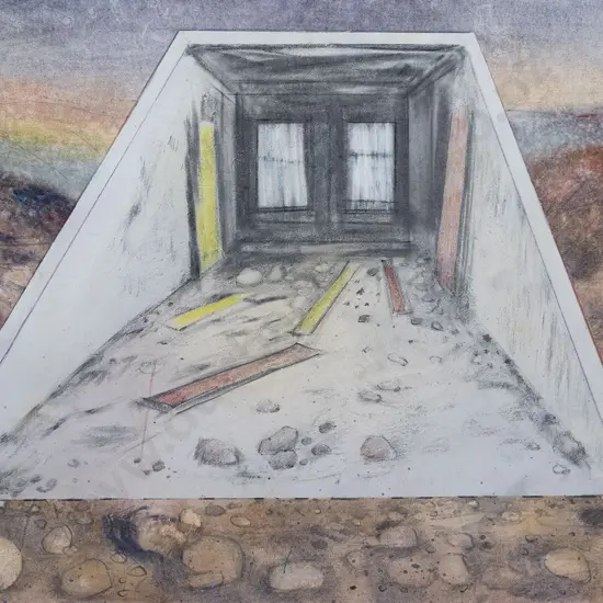 Doris Lusk - Sketch for Sunset Demolition
