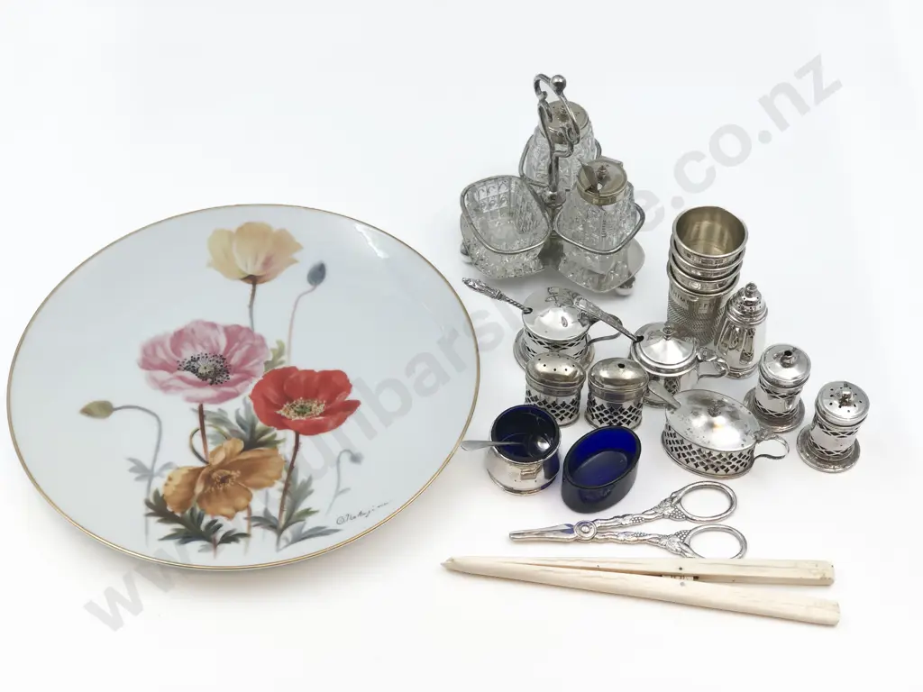 Quantity of Assorted Including Cruet Set and Various S/P Condiments Together with Grape Scissors etc Image 1++