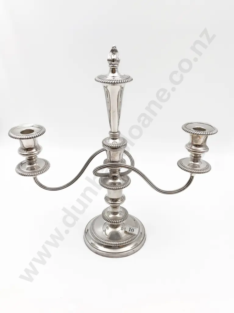 S/P Three Light Candelabra Image 1++
