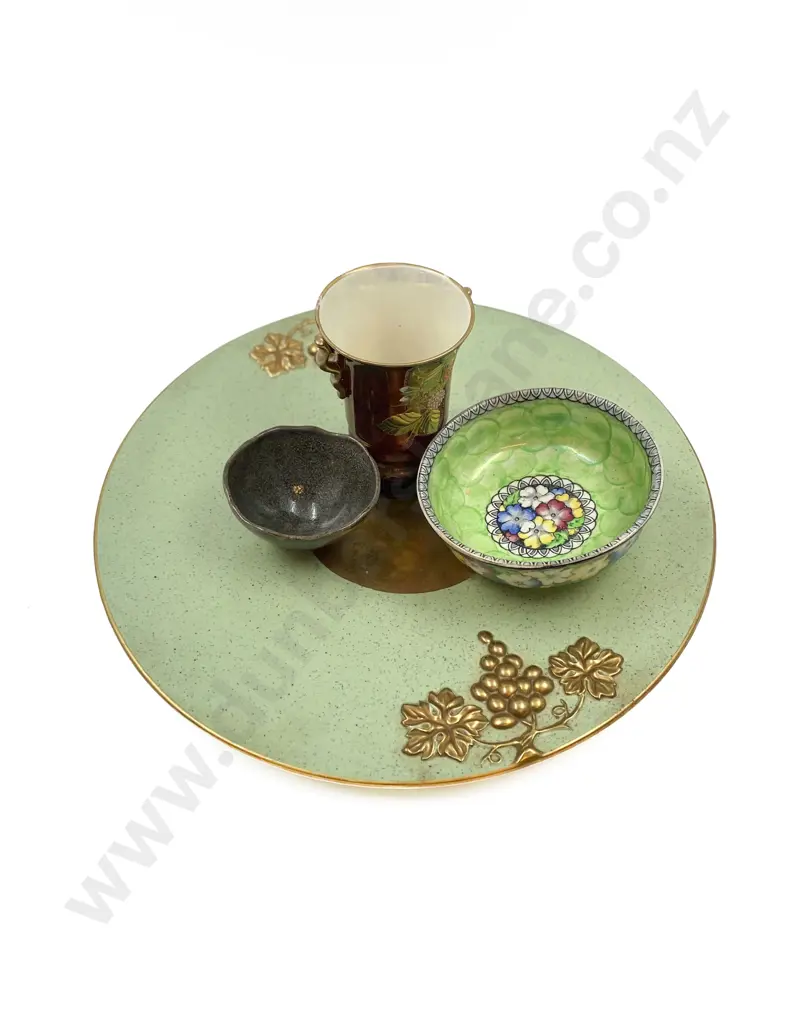 Large Carlton Ware Plate Together with Maling Bowl and Two Others Image 1++