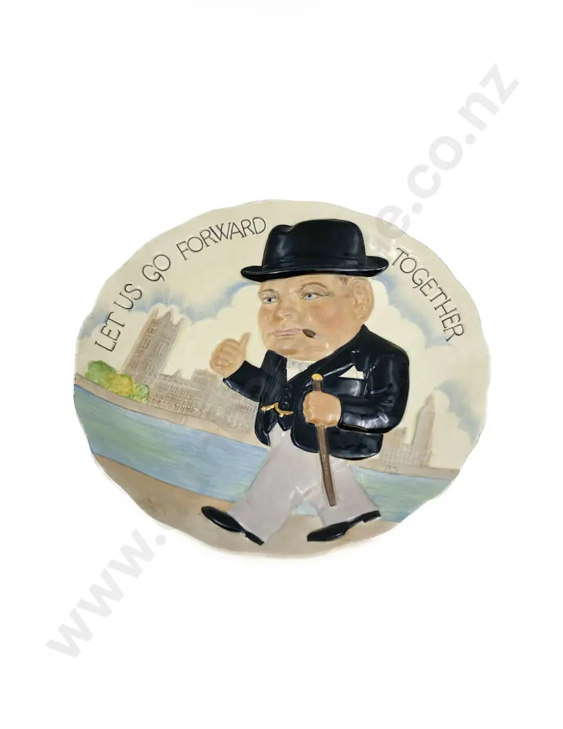 Clarice Cliff Winston Churchill Plate Image 1++