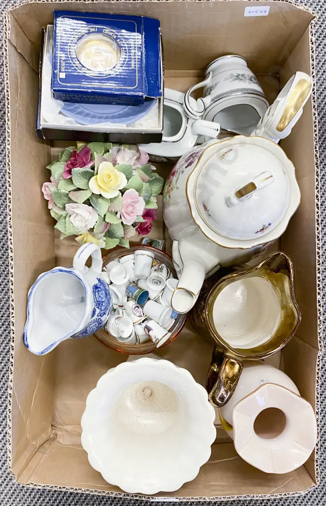 Box of Assorted Including Floral Ornaments Image 1++