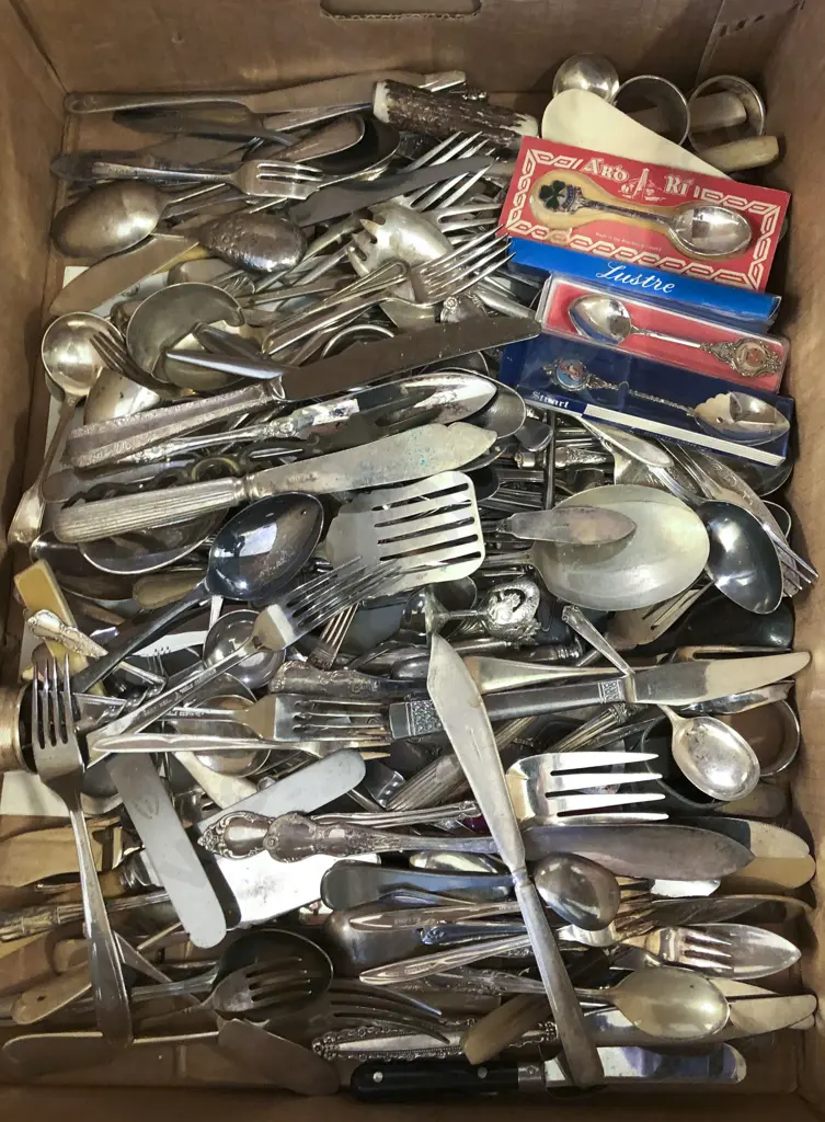 Box of Assorted Cutlery Image 1++