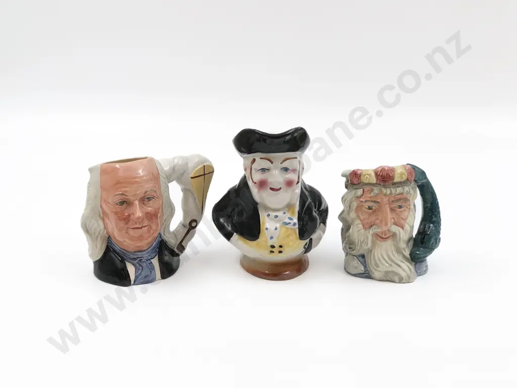 Two Smaller RD Character Jugs Together with Victorian Character Jug Image 1++