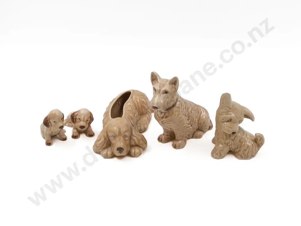 Five Sylvac Dog Ornaments Image 1++