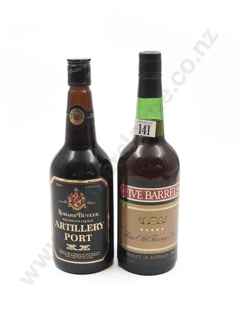Two 750ml Bottles of Port Image 1++