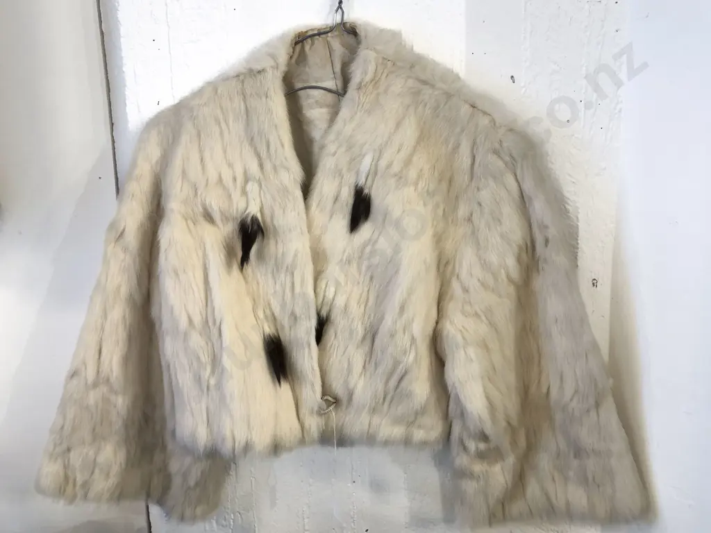 Ermine Style Fur Evening Jacket Image 1++