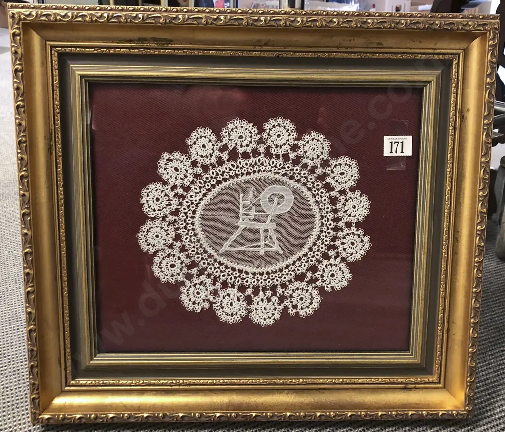 Framed Embroidered Work Image 1++