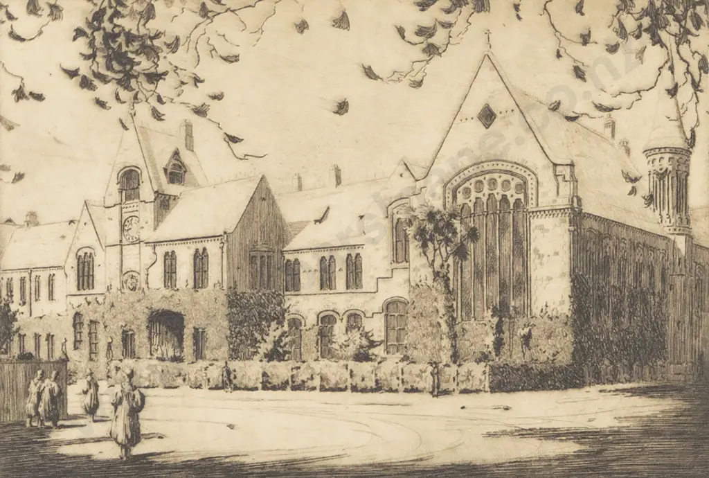 Ronald James McKenzie ( New Zealand 1897-1963) - Two Etchings Image 1++
