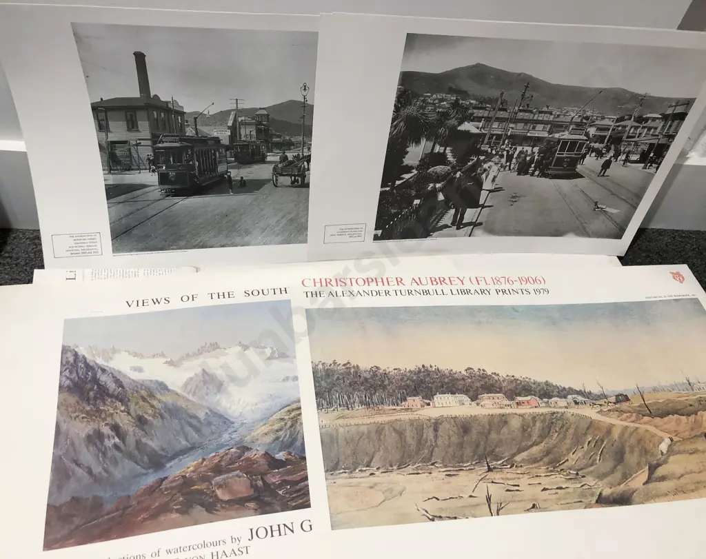 Two Folders of Assorted Alexander Turnbull Library Prints Image 1++