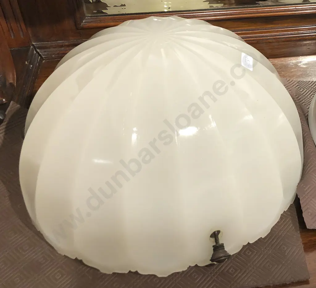 Vintage Opaque Glass Ceiling Light Shade Image 1++
