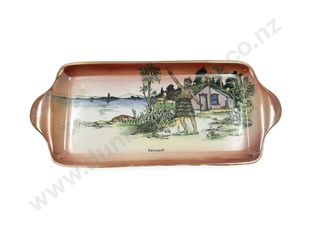 Grimwades "Maori Ware" Lustre Dish "Defiance" Image 1++