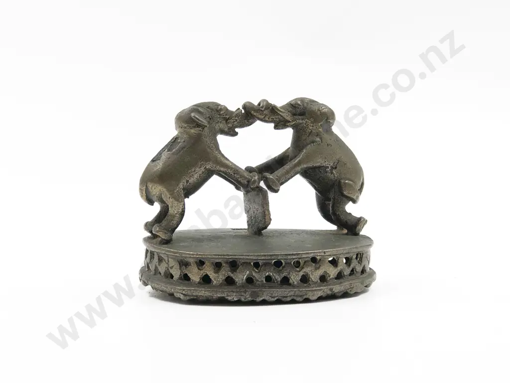 Vintage Indian Brass Scrubber Image 1++