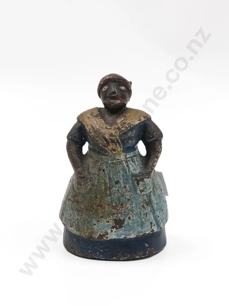 Vintage Cast Metal Figural Doorstop Image 1++