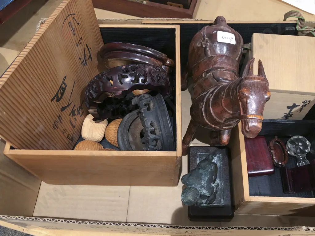 Box of Assorted Including Vase Stands Image 1++