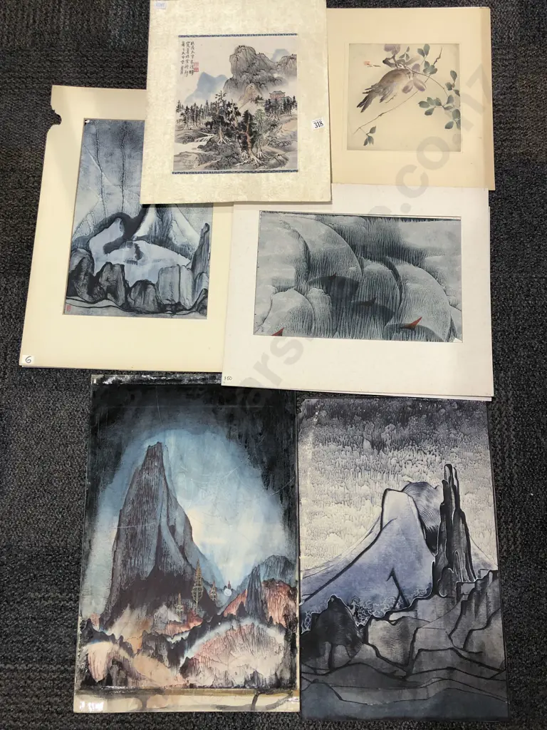 Quantity of Assorted Unframed Artworks Image 1++