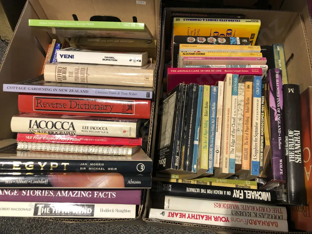 Two Boxes of Assorted Books Image 1++