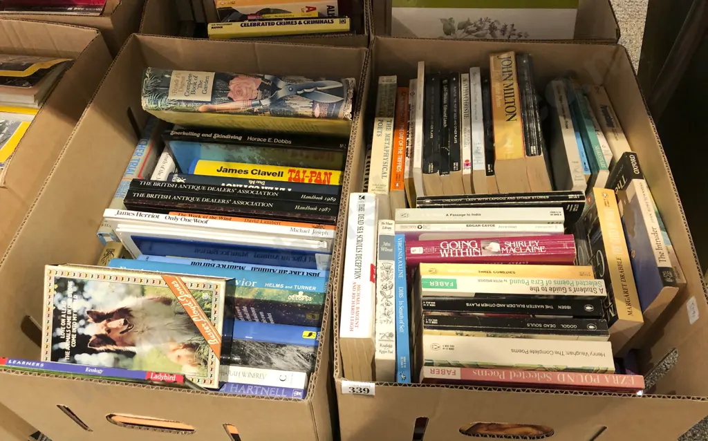 Two Boxes of Assorted Books Image 1++