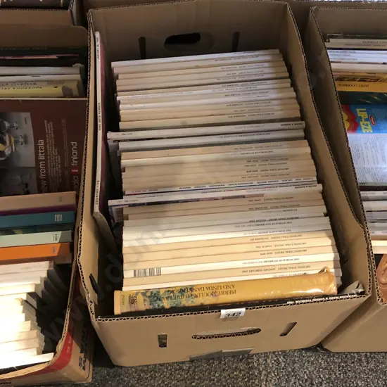 Three Boxes of Assorted Books and Magazines