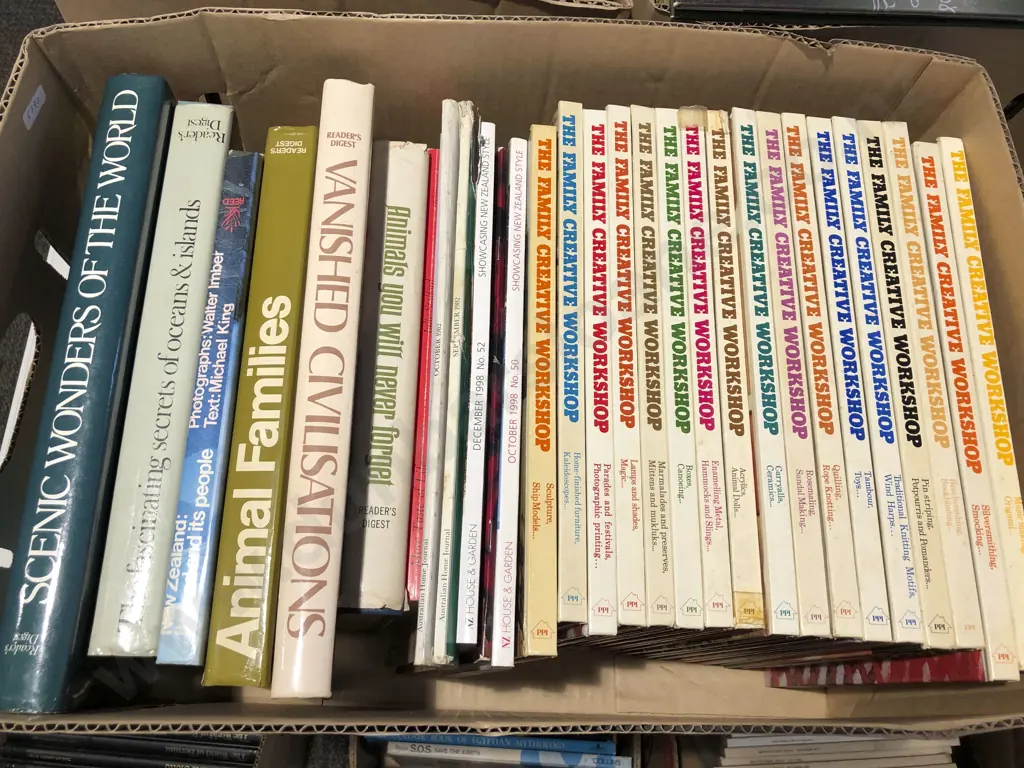 Box of Assorted Books Incl. The Family Workshop Craft Volumes Image 1++